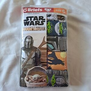 Star Wars 5 pack of boys size 6 briefs